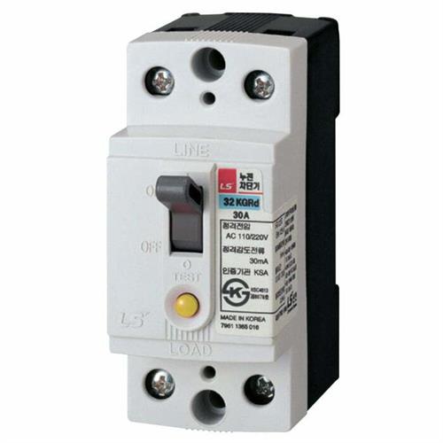ELCB LS 2P 20A 30mA 2.5kA ( 32KGRd )